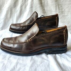 Martin Dingman Atomic Gel Slip On Driving Loafers Shoes Brown Size 9.5